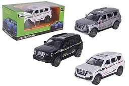 Іграшкова машинка позашляховик Nissan Patrol 1:32 Автопром AP74181, 3 кольори, коробка р.15x8x7см
