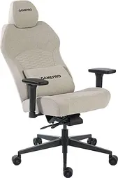 Ігрове крісло GamePro GC760LG Fabric Light Gray (GC760LG) - мініатюра 6