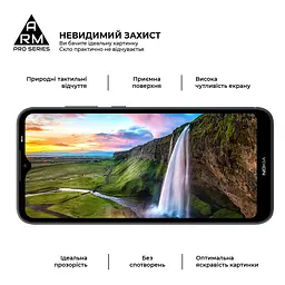 Захисне скло на Nokia C20 з олеофобним покриттям, Pro, повне проклеювання, антистатичний і пиловідштовхуючий шар, 9H, самоклеючеся, 2.5D, на весь екран, антистатичний клей, ArmorStandart (ARM58809) - мініатюра 5
