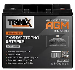 Акумуляторна батарея для ДБЖ Trinix AGM 12 V / 20 А*ч (44-00049) - мініатюра 2