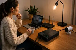 UPS-Power Bank 20000 mAh для роутерів та відеокамер 5 V / 9 V / 12 V + USB / Джерело безперебійного живлення / Повербанк для роутера - мініатюра 2
