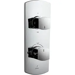 Термостат прихованого монтажу на 3 споживача Jaquar Kubix Prime KUP-CHR-35683KPM, Хром