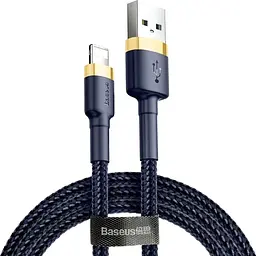 Кабель Baseus Cafule USB-A to Lightning 2m Gold/Blue (CALKLF-CV3) [169522]
