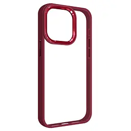 Чехол для Apple iPhone 15 Pro, UNIT2, бордовый, ударопрочный, прозрачный противоударный чехол-накладка из TPU и поликарбоната (PC), с защитными бортиками, защита всего корпуса от ударов и царапин, ArmorStandart (ARM69985)