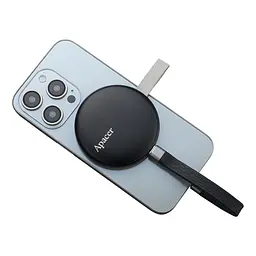 Портативний SSD Apacer Magnetic AS725 256 GB USB 3. 2 Gen. 2 Type-C MagSafe чорний - мініатюра 3