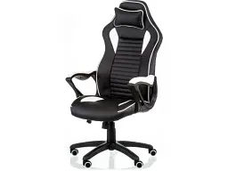 Комп'ютерне крісло для геймера Special4You Nero black/white (E5371) - мініатюра 2
