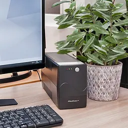 Джерело безперебійного живлення з симульованою синусоїдою Qoltec QLT650 360W 650VA, AVR, 2xSchuko, 1x12V 7Ah - мініатюра 4