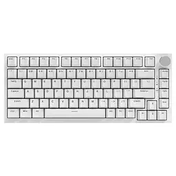 Ігрова механічна клавіатура Ajazz Ak820 / Дротове підключення / Blue Switch / White