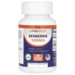 Берберин Berberine 500 mg 60 Capsules Vitamatic vit0006516