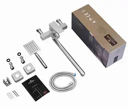 Змішувач для ванни Kroner KRP Edelstahl Kubus-ESG071 (CV036661) - мініатюра 6