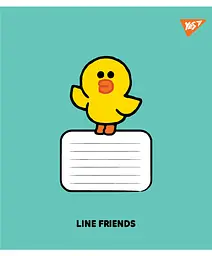 Набір зошитів шкільних YES А5/12 коса лінія Line Friends Stylish 25 шт (767647) - мініатюра 6