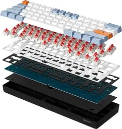 Клавіатура MK130R, Black, USB, механічна (перемикачі Outemu Red) GamePro teh0028271 - мініатюра 6