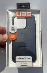 Оригінальний протиударний чохол UAG Civilian MagSafe для iPhone 15 Pro (6.1") Mallard 114275115555 - мініатюра 7