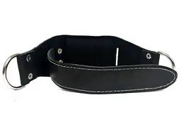 Манжета EasyFit F9 чорна для тяги на тренажері (шкіра) (EF-LGSTR-F9) - мініатюра 2