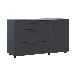Комод Doros Торн Антрацит 3Ш/1Д 135х51.6х80 (41510185) - мініатюра 4