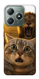 Чохол Demsky Shocked cat and lion для Realme C61 4G