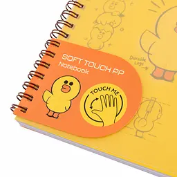Зошит для записів Yes Line Friends Sally А5 80 аркушів у лінію обкладинка софт-тач (765736) - мініатюра 4