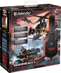 Ігрові навушники Defender Warhead G-320 Black-Red - мініатюра 4