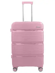Валіза середня Milano bag 0307 поліпропілен Рожевий