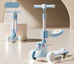 Самокат триколісний з сидінням Skyper зі світлом і музикою EF-3466-46