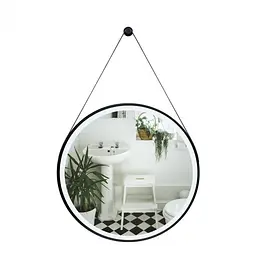Дзеркало Qtap Robin R600 Black з LED-підсвічуванням QT13786502B
