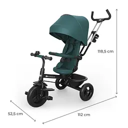 Триколісний велосипед Kinderkraft Aston 2 Plus Green (KRASTO02GREPL00) - мініатюра 12