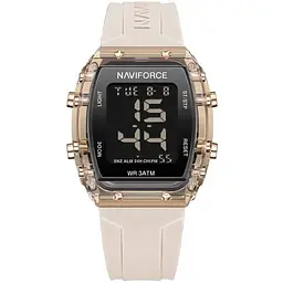 Наручний годинник жіночий Naviforce Lady Sport Золотий (3110)