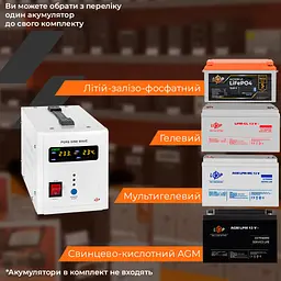 ДБЖ з правильною синусоїдою 12V LPY-PSW-800VA+(560Вт)5A/15A - мініатюра 8
