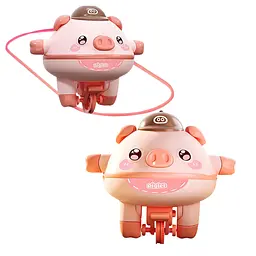 Інтерактивна іграшка гіроскоп на батарейках Свинка Piggy на моноколесі