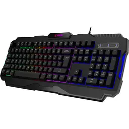 Клавіатура MSI Forge GK100 UA Black (S11-04UA221-HH9) [135196] - мініатюра 2