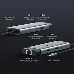 Концентратор USB-C 6PORT UH6120C TP-LINK - мініатюра 6
