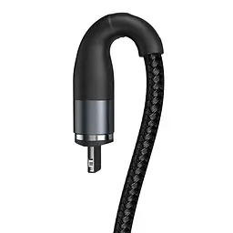 Кабель Baseus Zinc Fabric Magnetic Cable USB to Lightning 2.4A 1m CALXC-KG1 Black-Grey - мініатюра 6