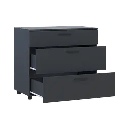 Комод Doros Торн Антрацит 3Ш 90х51.6х80 (41510161) - мініатюра 5