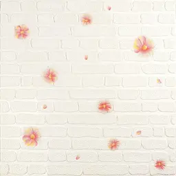 Панель стінова 3D Wall Sticker 700х700х4 мм Рожеві квіти SW-00001978