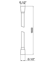 Шланг для душу Kroner KRM - C607 Anti-Twist 160 см (CV027221) - мініатюра 2
