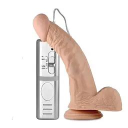 Вібратор Lovetoy Real Extreme Dildo Vibrating Flesh Реалістичний на присосці, 21х4.5 см