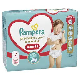 Підгузки Pampers Premium Care Pants Трусики Розмір 7 (15+ кг) 36 шт. (8700216339001) - мініатюра 2