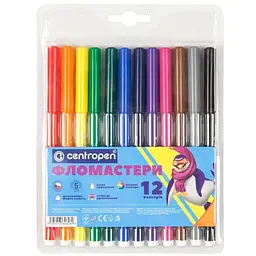Фломастери "Centropen" 12 кольорів 7790/12 Різнокольоровий (8595013621622)(SC)