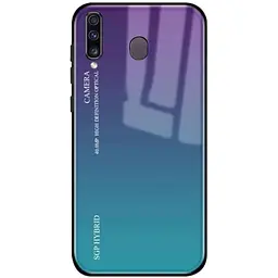 Чохол-бампер Primolux Gradient Glass для Samsung Galaxy M30 2019 (SMM305) Purple - мініатюра 2