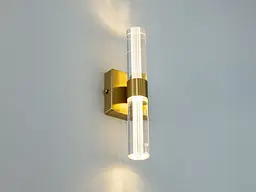 Бра настінне LED Diasha 9152-A GD, 6W, 330 лм, золоте, металевий каркас, акриловий плафон, сучасний стиль для спальні - мініатюра 3