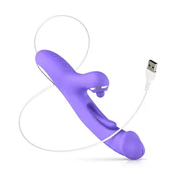 Вібратор-кролик із вагінальним відростком Good Vibes Only - Tess Rabbit Vibrator with G-Spot Stimulator - мініатюра 6