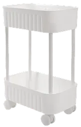 Етажерка 2-х ярусна 6021 Honeycomb WHITE 17х27х43 см VIOLET HOUSE meb0000378