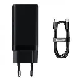 Мережевий зарядний пристрій Baseus GaN3 Pro Fast Charger 2C+U на 65 W (CCGP050101) - мініатюра 5