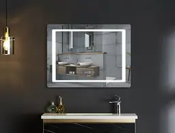Дзеркало Mixxus Style MR03-80x60 (годинник, LED-підсвічування, антизапотівання) (MI6005) - мініатюра 4