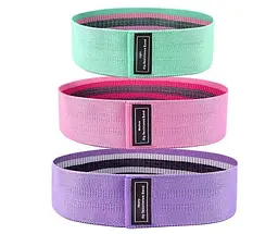 Набір тканинних фітнес гумок Luting Hip resistance bands 3 штуки