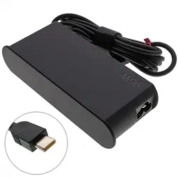 Блок живлення для ноутбука Lenovo TYPE-C 95W Чорний SLIM OVALE