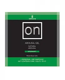 Пробник збуджувального гелю Sensuva ON Arousal Gel for Her Spearmint, 6 мл