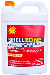 SHELL ZONE Концентрат антифризу червоний G12 Dex-Cool 4 л