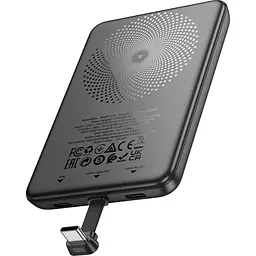 Зовнішній акумулятор Hoco J133 Triumph USB-C 5000mAh 20W Black [123627] - мініатюра 4