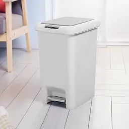 Відро для сміття MBM My Home з кришкою та педаллю 20 л сіре (BIN-01 20L GRAY) - мініатюра 3
